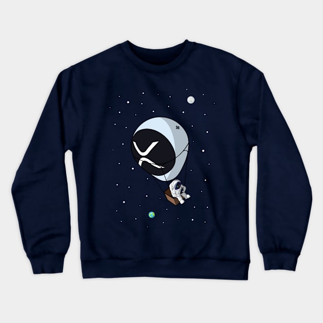 XRP. To the Moon. T-shirt Crewneck Sweatshirt by rimau